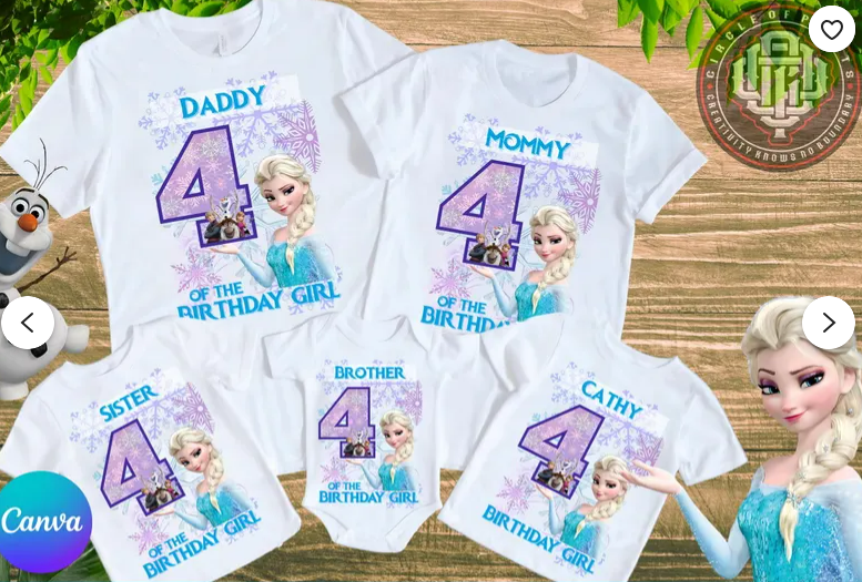 Frozen (Family Birthday T-Shirts)