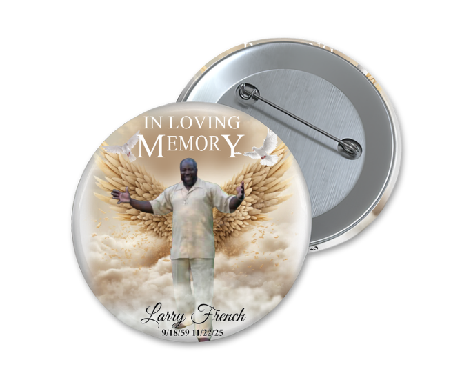 Memorial Button (Larry French)