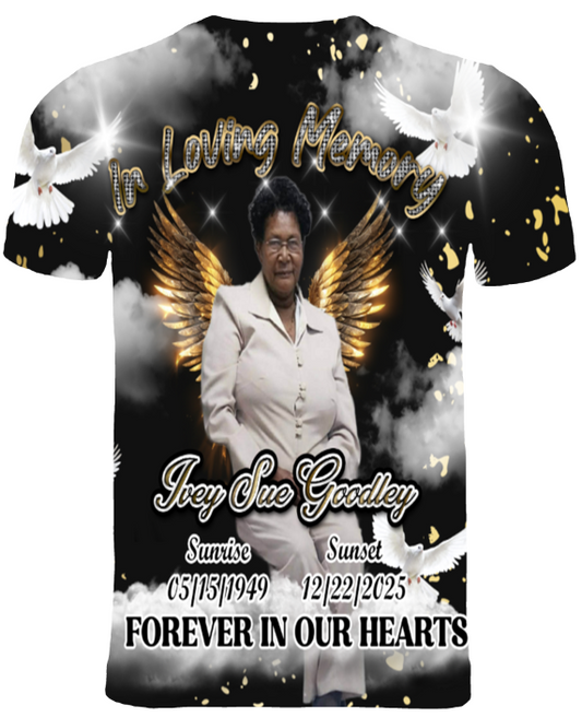 3d All Over Print Memorial T-Shirt (Ivey Sue Goodley)