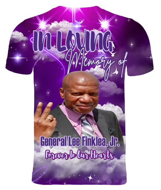3d All Over Print Memorial T-Shirt (General Lee Finklea, Jr.)