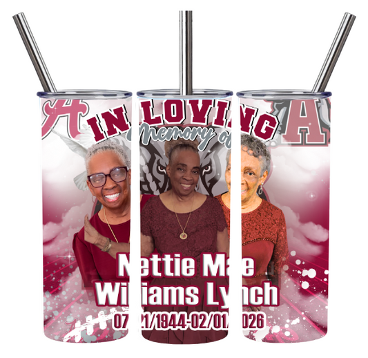 Memorial Tumbler (Nettie Mae Williams Lynch)