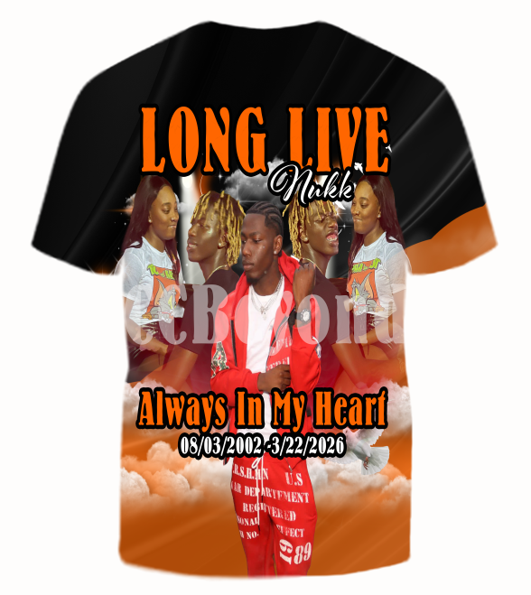 Custom Memorial 3D T-Shirt (Nukk)