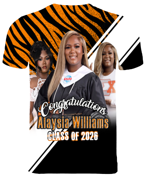 (Alaysia Williams) Graduation 3D T-Shirt