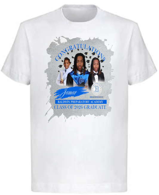 (Jamar Johnson) Graduation Center Print T-Shirt