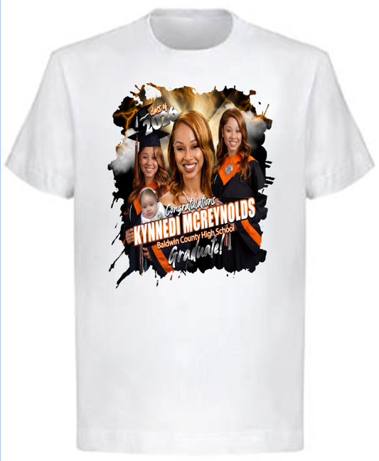 (Kynnedi McReynolds) Graduation Center Print T-Shirt