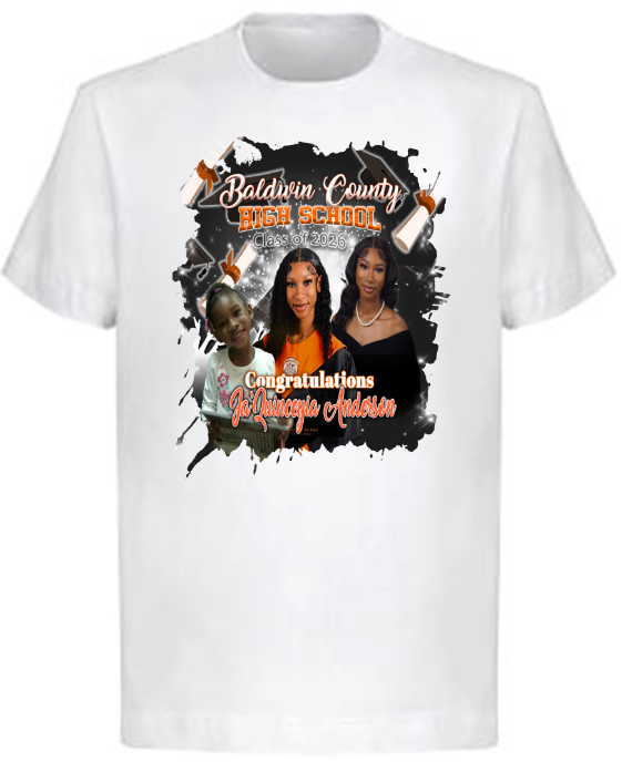 (Jaquinceyia Anderson) Graduation Center Print T-Shirt