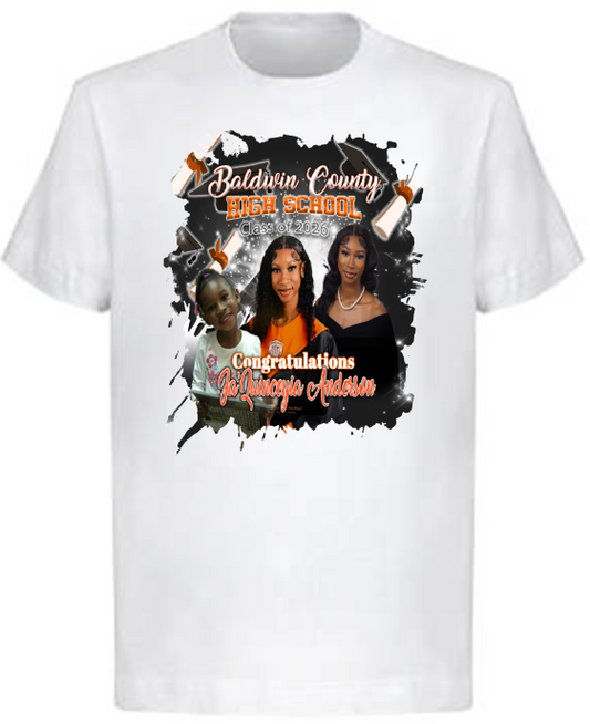 (Jaquinceyia Anderson) Graduation Center Print T-Shirt