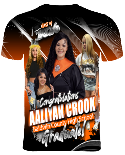 (Aaliyah Crook) Graduation 3D T-Shirt