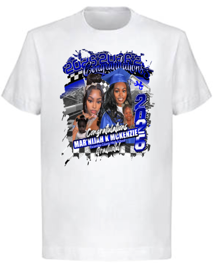 (Mar’nijah K McKenzie) Graduation Center Print T-Shirt