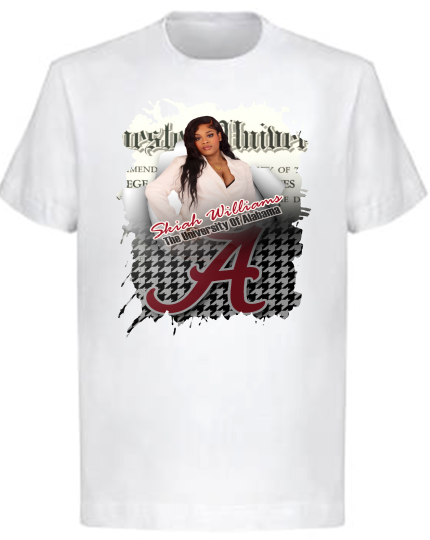 (Skiah Williams) Graduation Center Print T-Shirt