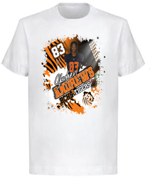 Football Center Print Memorial T-Shirt