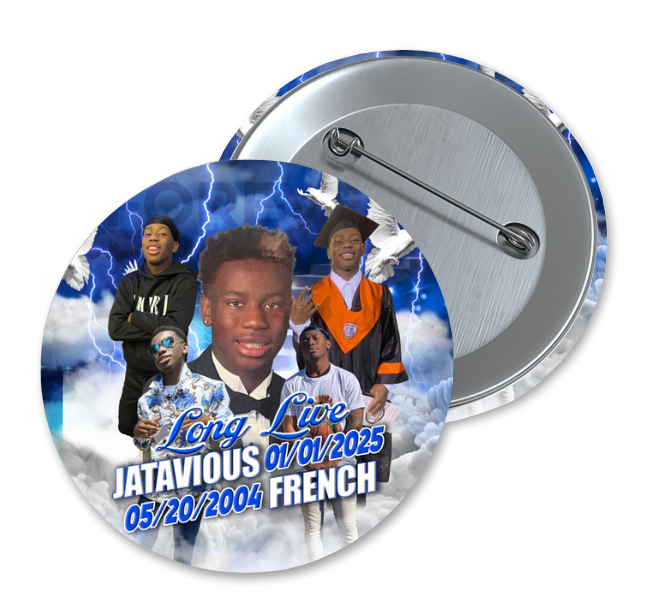 Custom Memorial Button (Name)