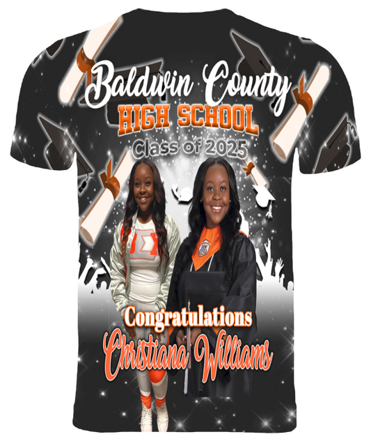 (Christiana Williams) Graduation 3D T-Shirt