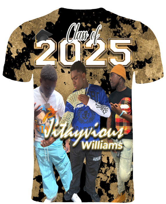 (Jitayvious Williams) Graduation 3D T-Shirt