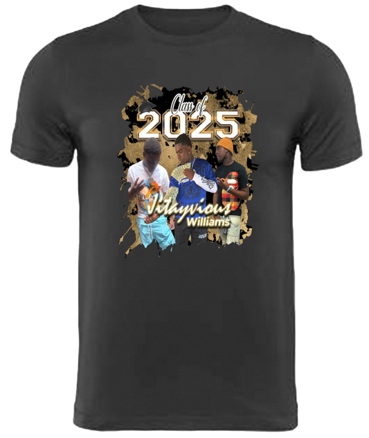 (Jitayvious Williams) Graduation Center Print T-Shirt