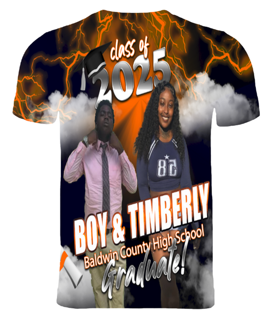 (Boy & Timberly) Graduation 3D T-Shirt