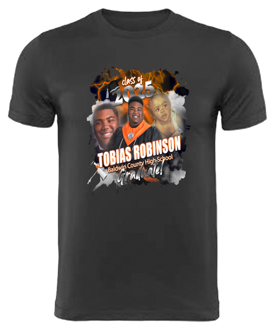 (Tobias Robinson) Graduation Center Print T-Shirt