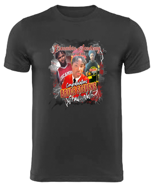 (Bryce Stevens) Graduation Center Print T-Shirt