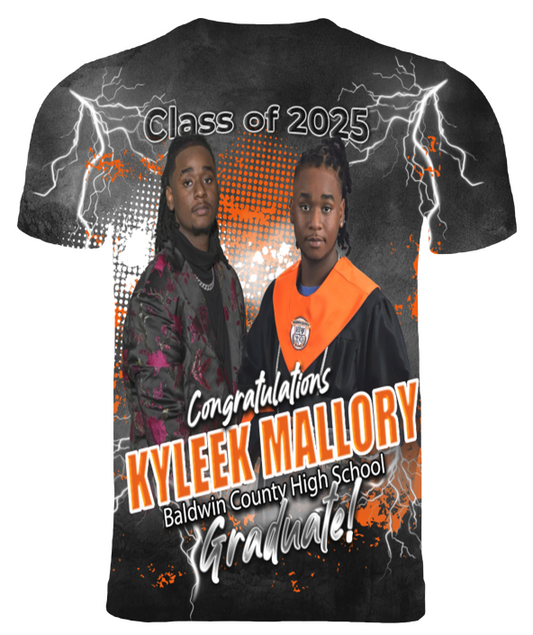 (Kyleek Mallory) Graduation 3D T-Shirt