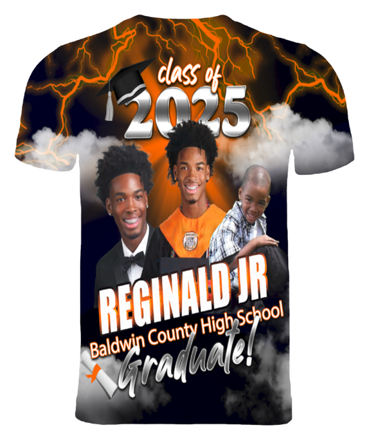 (Reginald Gaines Jr) Graduation 3D T-Shirt