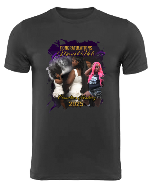 (Mariah Hale) Graduation Center Print T-Shirt