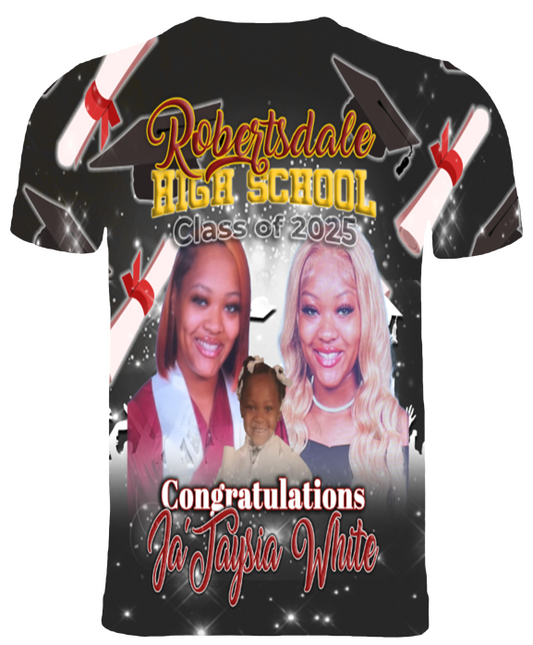(Ja'Taysia White) Graduation 3D T-Shirt