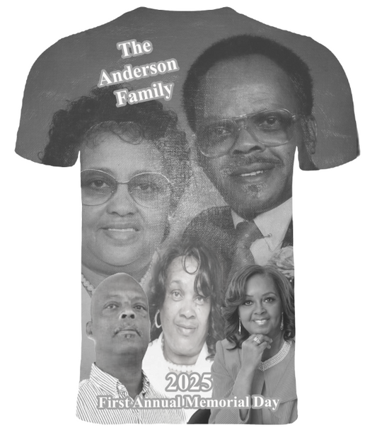 Custom Memorial 3D T-Shirt (Anderson Family)