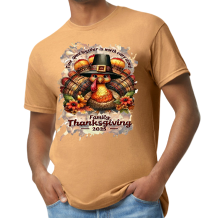 Thanksgiving Center Print T-Shirt