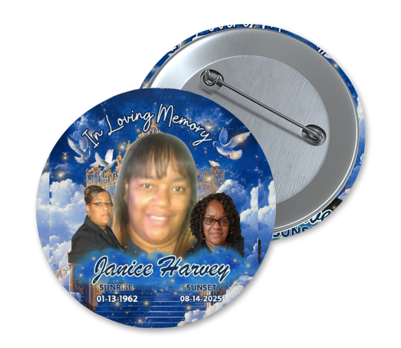 Memorial Button (Janice Harvey)