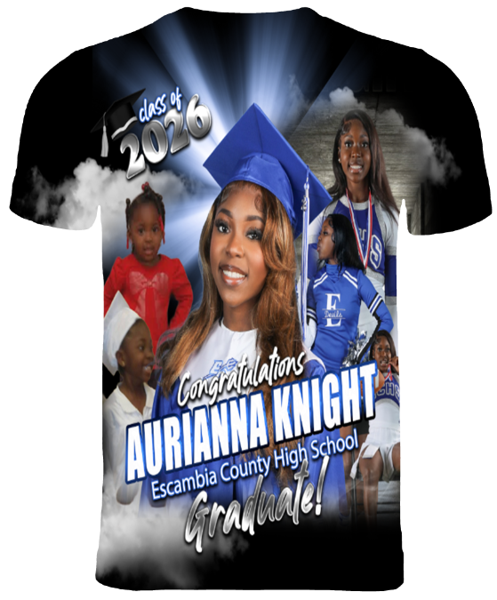 (Aurianna Knight) Graduation 3D T-Shirt
