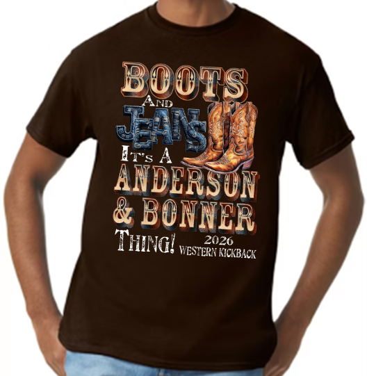 Custom Memorial Center Print T-Shirt (Anderson Bonner Family)