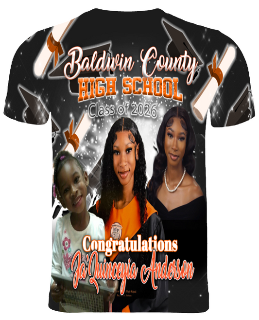 (Jaquinceyia Anderson) Graduation 3D T-Shirt