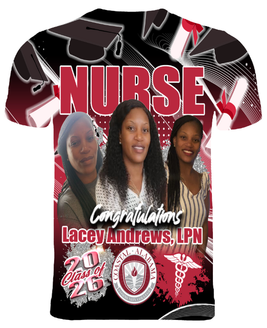 (Lacey Andrews) Graduation 3D T-Shirt