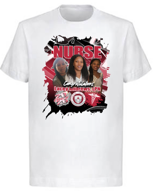 (Lacey Andrews) Graduation Center Print T-Shirt