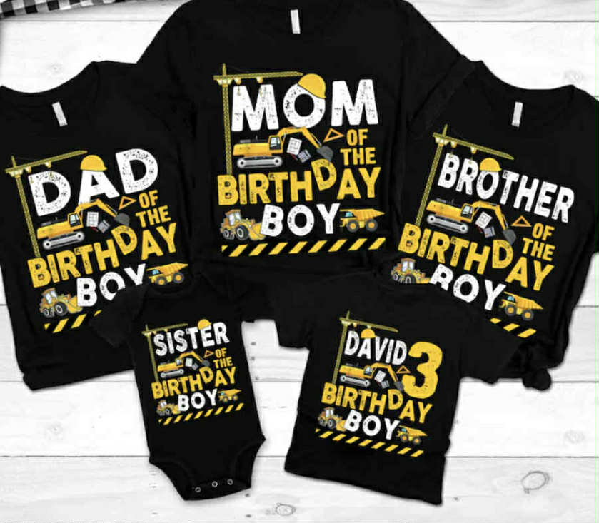 Construction (Family Birthday T-Shirts)
