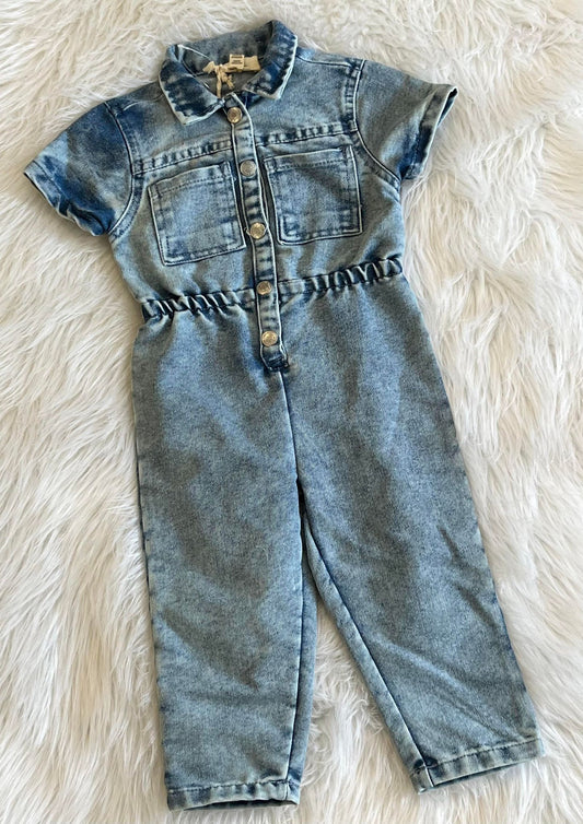Toddler Denim Coveralls