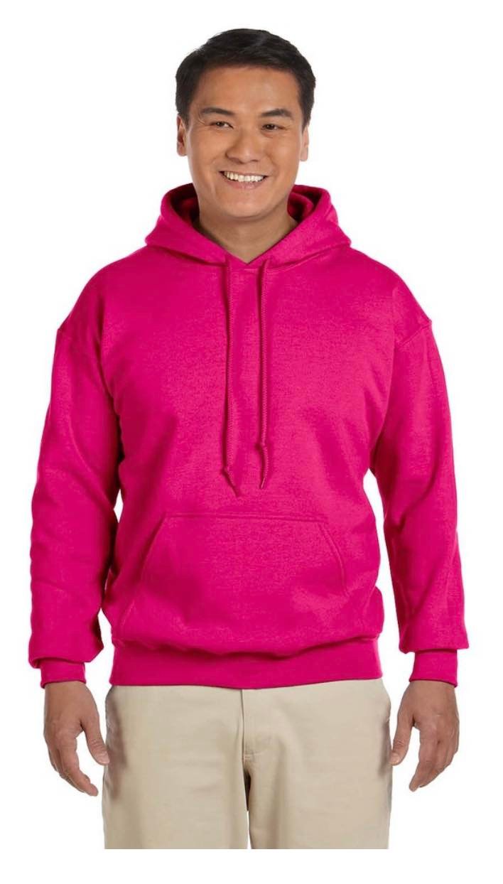 Heliconia Pink Gildan Hoodie