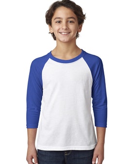 Royal Blue & White Baseball T-Shirt